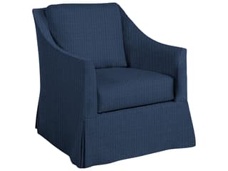 Baldwin Outdoor Swivel Lounge Chair in Grid Cloth Mist