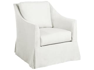 Baldwin Outdoor Swivel Lounge Chair in Linen Snow
