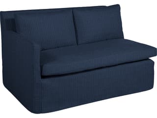 Nora Outdoor Right Arm Facing Loveseat in Grid Cloth Mist