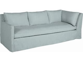 Nora Outdoor Right Arm Facing Corner Sofa in Grid Cloth Indigo
