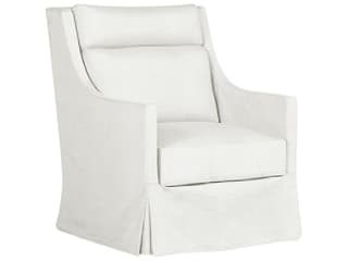 Shelby Outdoor Swivel Lounge Chair in Linen Snow