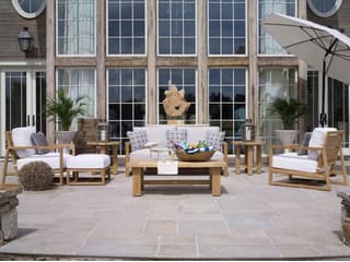 Summer Classics Avondale Teak Cushion Outdoor Lounge Set