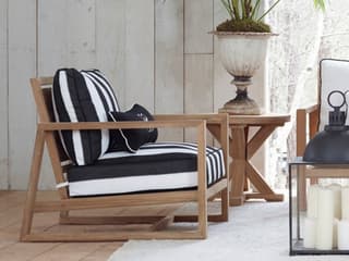 Summer Classics Avondale Teak Cushion Outdoor Patio Lounge Set