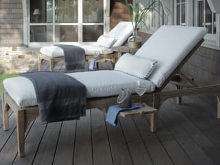 Summer Classics Club Teak Cushion Outdoor Patio Lounge Set