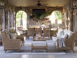 Summer Classics Peninsula Wicker Outdoor Lounge Set