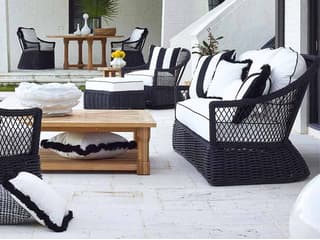 Summer Classics Soho Wicker Cushion Outdoor Patio Lounge Set