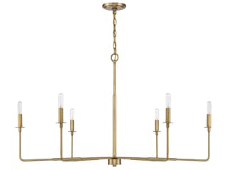 Savoy House Salerno 6-Light Warm Brass Chandelier