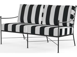 Sunset West Provence Wrought Iron Outdoor Patio Loveseat