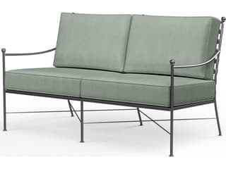 Sunset West Provence Wrought Iron Outdoor Patio Loveseat