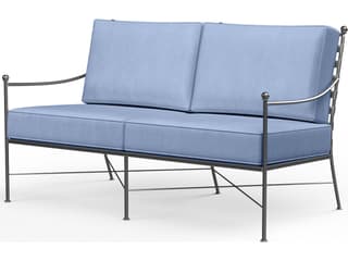 Sunset West Provence Wrought Iron Outdoor Patio Loveseat