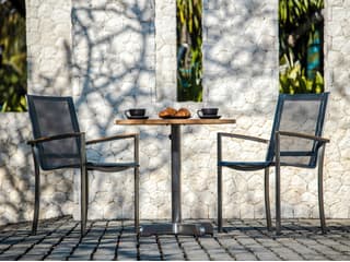 Three Birds Casual Avanti Steel Round Outdoor Patio Dining Table