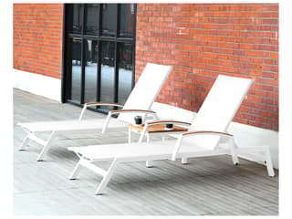 Three Birds Casual Tribeca Aluminum Sling Chaise Lounge