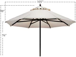 Telescope Casual Commercial Market Aluminum 9 Foot Octagonal Outdoor Patio Umbrella