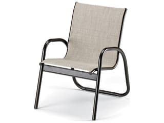Telescope Casual Gardenella Sling Aluminum Stackable Outdoor Dining Arm Chair
