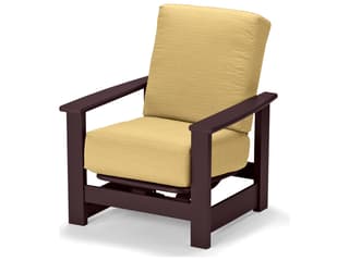 Telescope Casual Leeward Marine Grade Polymer Deep Seat Rocking Patio Lounge Chair