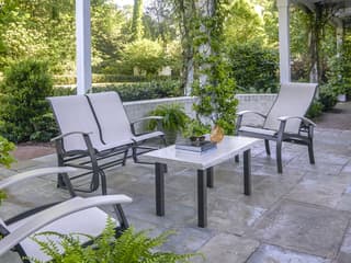 Telescope Casual Belle Isle Sling Aluminum Lounge Set