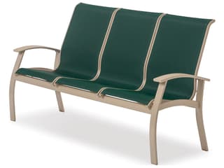 Telescope Casual Belle Isle Sling Aluminum Patio Sofa