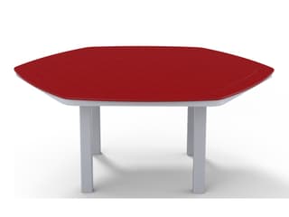 Telescope Casual Marine Grade Polymer Hexagon Patio Dining Table