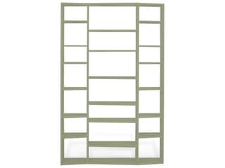 Valsa Geometric Bookcase in Matte Grey