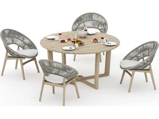 Teak Smith Sema Rope Dining Set