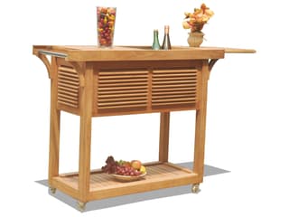 Teak Smith Serving Cart