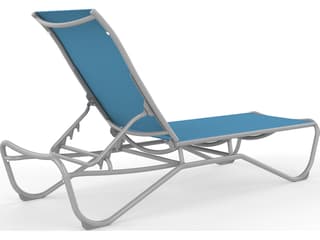 Tropitone Millennia Relaxed Sling Aluminum Stackable Outdoor Chaise Lounge