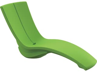 Curve Resin Outdoor Chaise Lounge with Riser