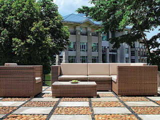 Tropitone Arzo Woven Cushion Outdoor Patio Lounge Set