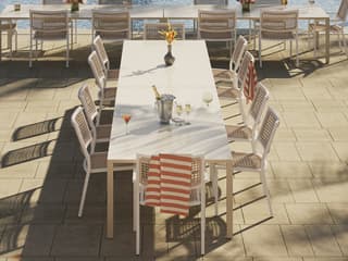 Tropitone Cabana Club Rope Aluminum Dining Set