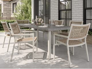 Tropitone Cabana Club Rope Aluminum Dining Set