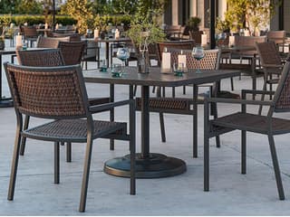 Tropitone Cabana Club Woven Aluminum Patio Dining Set