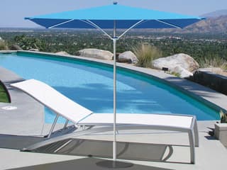 Tropitone Trace 6 Foot Aluminum Square Outdoor Patio Umbrella