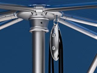Tropitone Trace 6 Foot Aluminum Square Outdoor Patio Umbrella