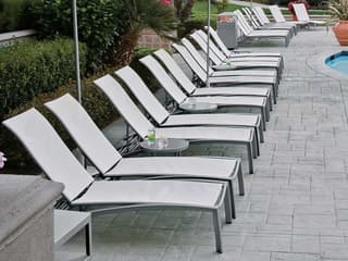Tropitone South Beach Relaxed Sling Aluminum Patio Lounge Set