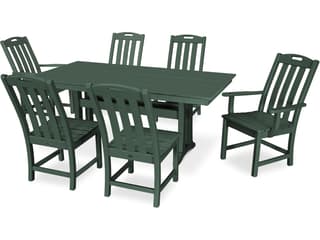 Trex® Outdoor Furniture™ Yacht Club Recycled Plastic 7 Piece Farmhouse Trestle Dining Set
