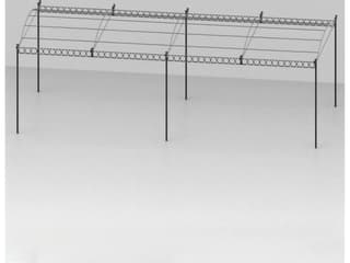 UnoPiu Tibisco Freestanding Pergola Extension Double without Roofing