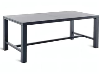 Conrad Wrought Iron Extensible Rectangular Dining Table