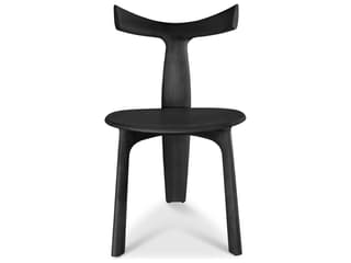 Urbia Modern Brazilian Black Armless Dining Chair