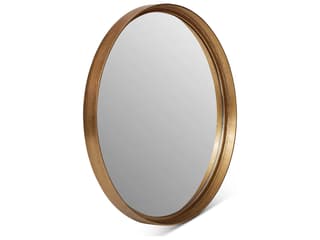 Urbia Samar Antique Brass Round Wall Mirror