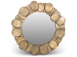 Urbia Elements Suri Round Antique Brass Wall Mirror