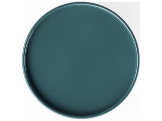 Urbia Eclat Sofia Enamel Round Metal Aegean Teal End Table