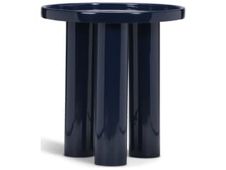 Eclat Sofia Enamel End Table Navy