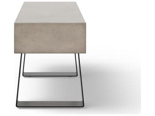Urbia Outdoor Industrial Dark Grey Black Concrete Bench