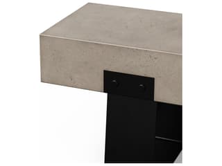 Urbia Outdoor Industrial Dark Grey Black Concrete Bench
