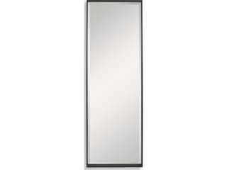 Uttermost Kahn Matte Black Rectangular Wall Mirror