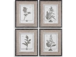 Uttermost Casual Grey Study Framed Wall Art Set of 4