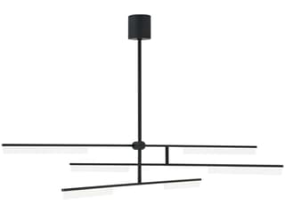 Klee 6-Light LED Linear Chandelier in Nightshade Black