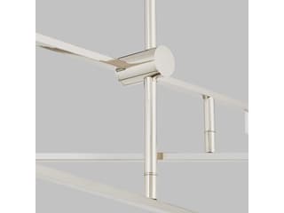 Visual Comfort Modern Klee 3-Light Polished Nickel Linear Chandelier