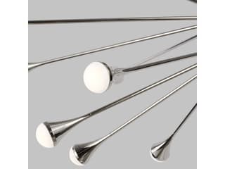 Visual Comfort Modern Lody 20-Light Polished Nickel Chandelier