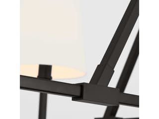 Visual Comfort Studio Perth 4-Light Aged Iron Black Chandelier
